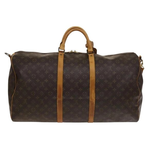 LOUIS VUITTON Monogram Keepall Bandouliere 60 Boston Bag M41412 LV Auth 137349 - Picture 2 of 16